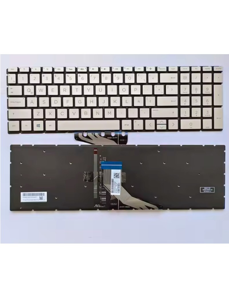 Teclado Hp 15-da 15-db 15-dx 15-cw 15-dw 15-cs 250 255 G7 Plateado Español Latinoamérica