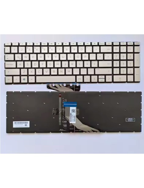 Teclado Hp 15-da 15-db 15-dx 15-cw 15-dw 15-cs 250 255 G7 Plateado Español Latinoamérica