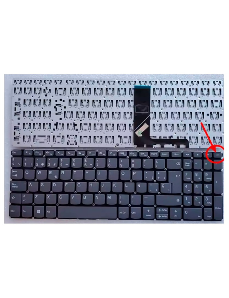 Teclado Español Para Lenovo Ideapad 320-15, 320-15abr Negro / Español España