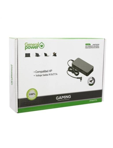 Cargador Notebook Gamer General Power HP 4.5×3.0mm 19.5V/7.7A 150W
